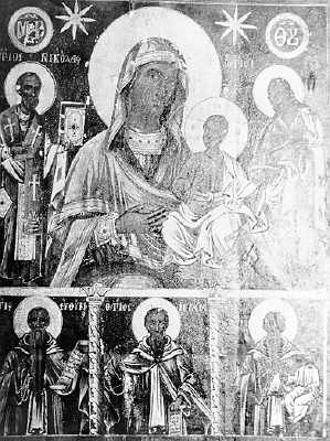 Богородица со дете и светци